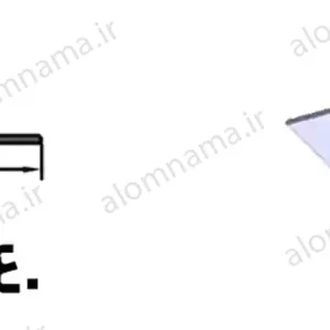 پاسار شیشه اچ گرد آلومینیومی سایز 13×29.5