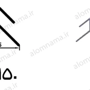 پاسار شیشه کنج آلومینیومی سایز 25×22.5