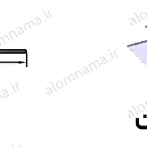 پاسار شیشه اچ تخت آلومینیومی سایز 11.5×29.5